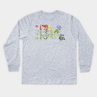 Native Flowers Pride Kids Long Sleeve T-Shirt